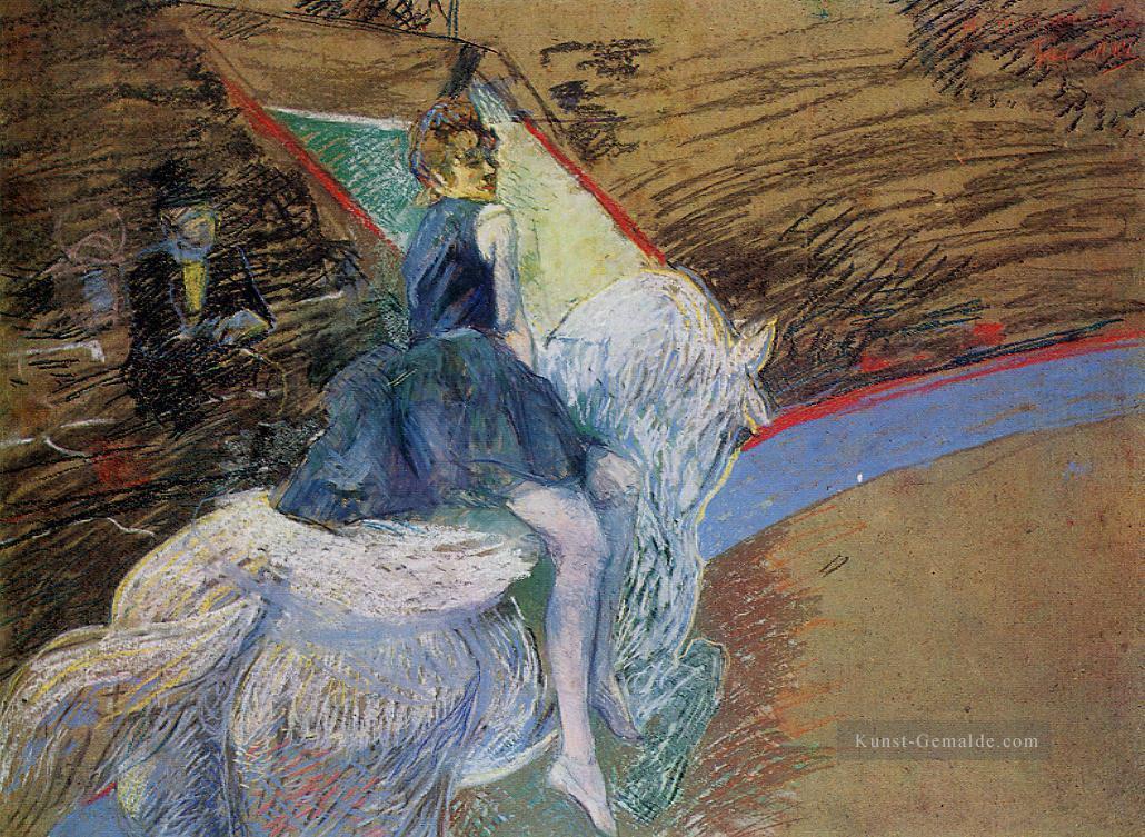 am cirque fernando Reiter auf einem weißen pferd 1888 Toulouse Lautrec Henri de Ölgemälde